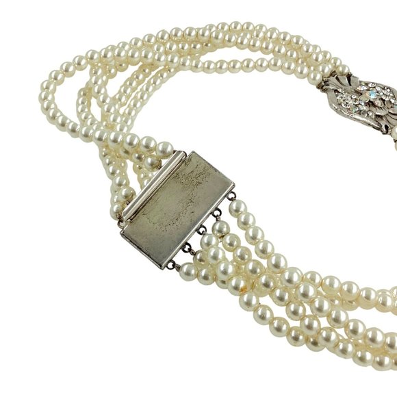 1980s Jacky de G Paris Runway Pearl Necklace, Dog Collar Choker, Collectible - Picture 12 of 16